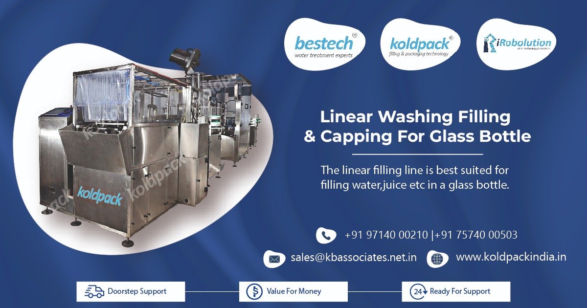 Linear Washing Filling & Capping For Glass Bottle in Hyderabad