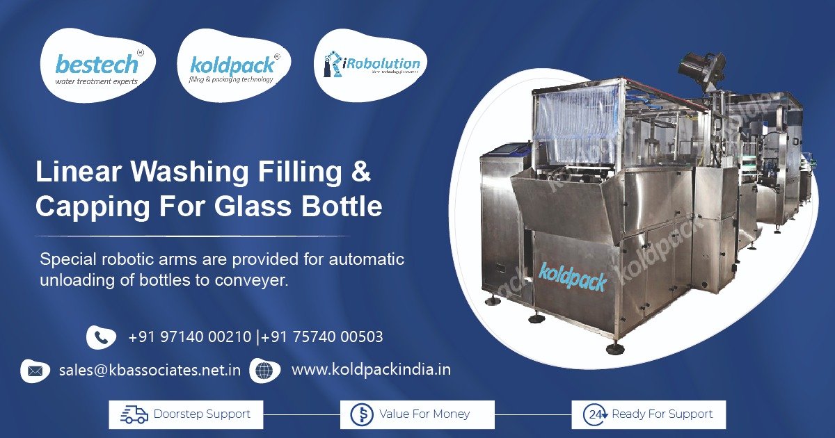 Linear Washing Filling & Capping For Glass Bottle Manufacturer in Punjab