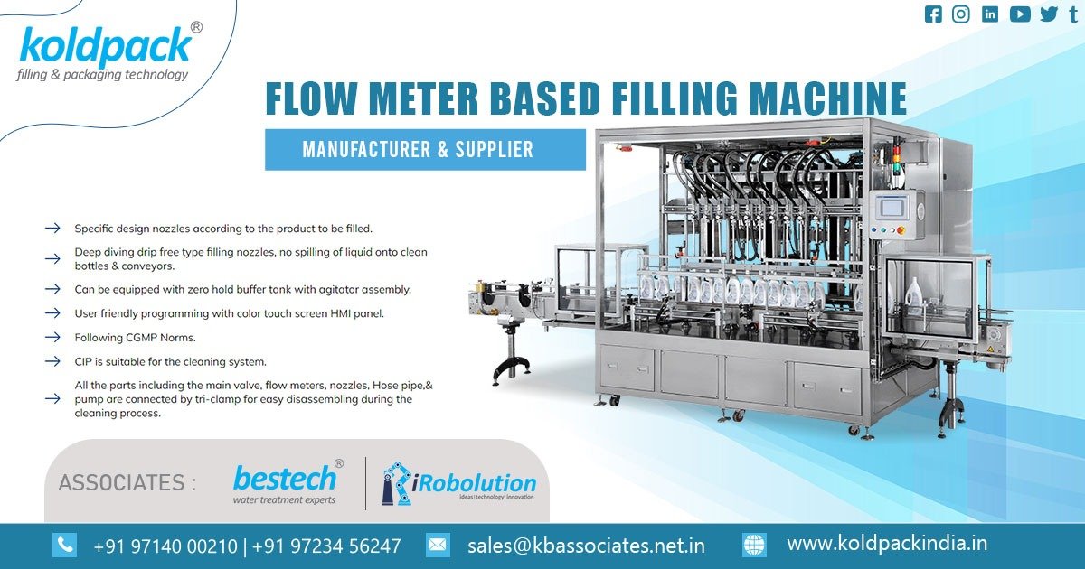 Automatic Flow Meter Base Filling Machine